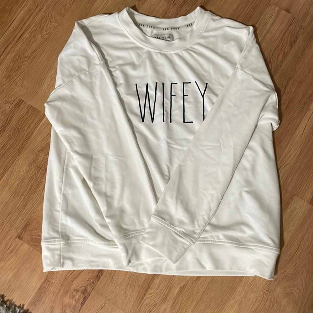 Rae Dunn wifey crew neck